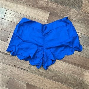 Lilly Pulitzer Blue Scalloped Shorts